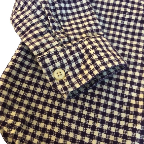Ralph Lauren Infant/Toddler Button Down Oxford Shirt Purple Check 18MO Easter - Picture 4 of 6